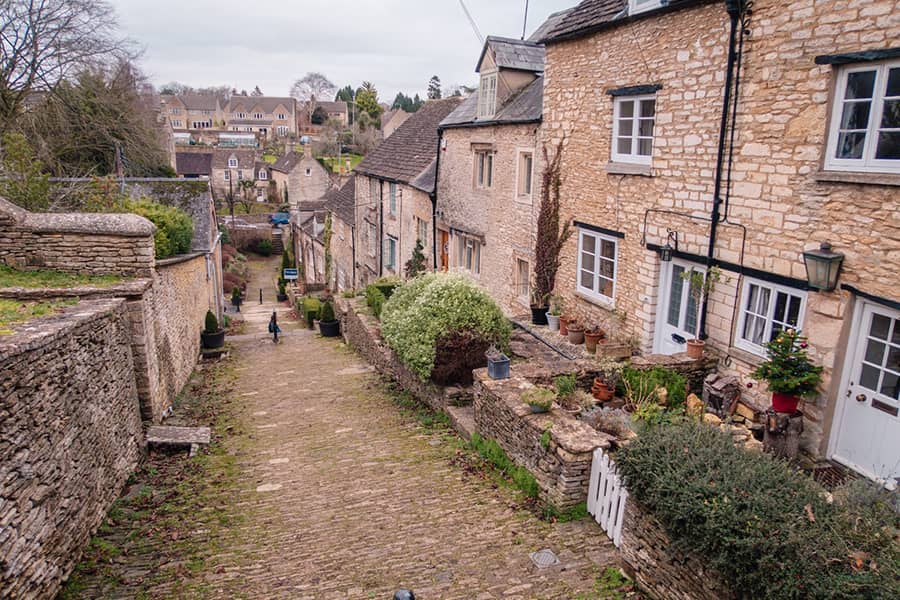 Las famosas escaleras de Tetbury