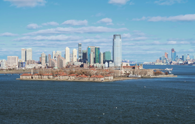 Ellis Island, Liberty Island y Jersey City.