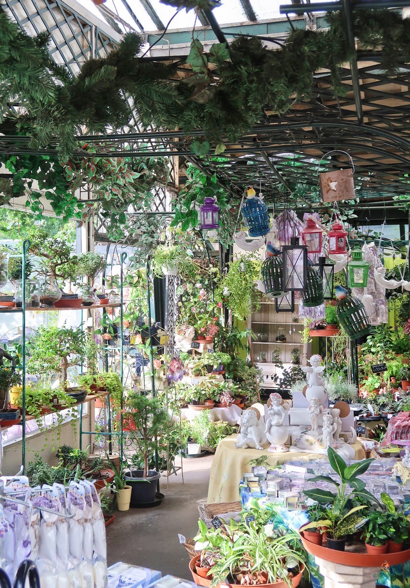 Mercado de las Flores cerca de Notre Dame.