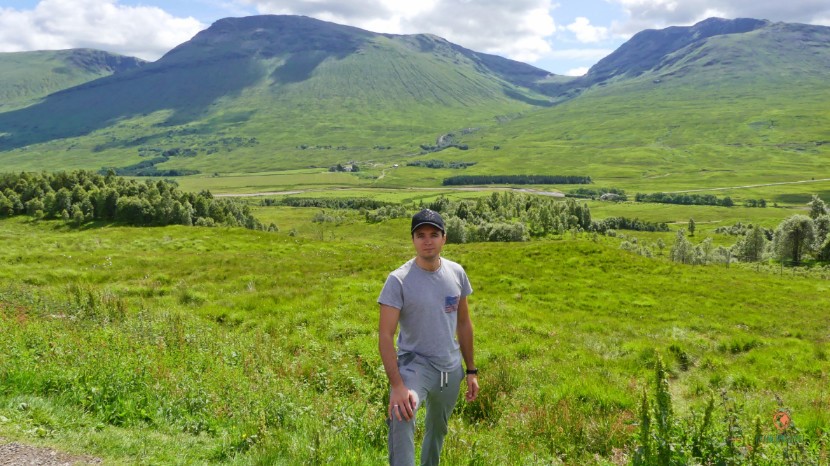 Vistas a Glencoe, entrando en Highlands.
