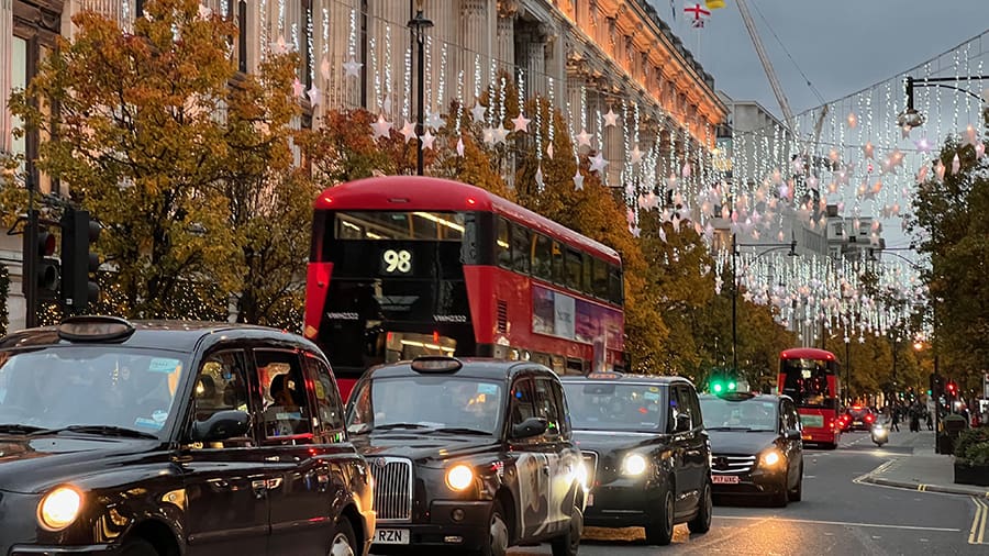 Calles Londres luces de Navidad 2024