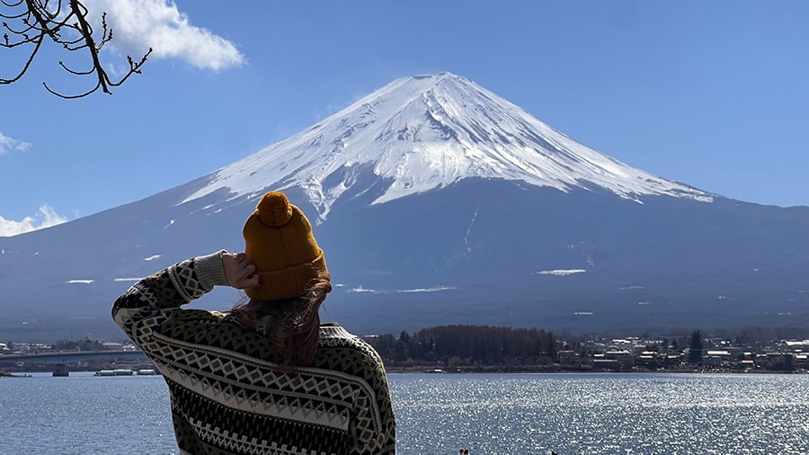 Monte Fuji desde el lago Motosu