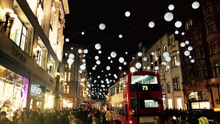 transporte Londres nochevieja