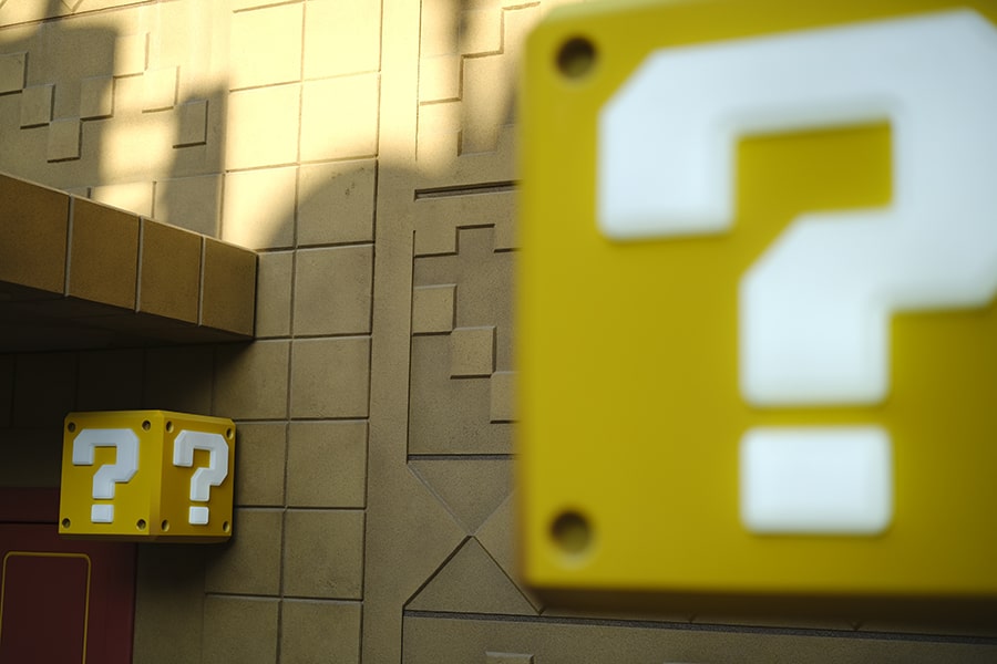 Bloques interrogación monedas Super Mario World