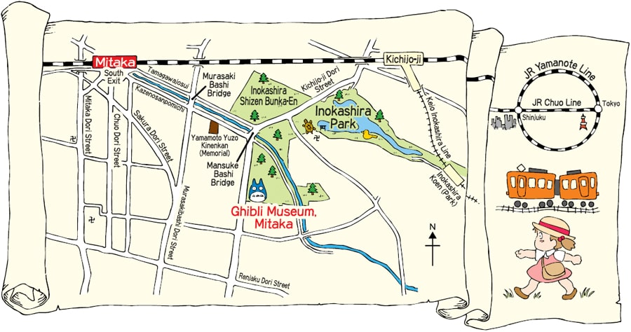Studio Ghibli Museum Map