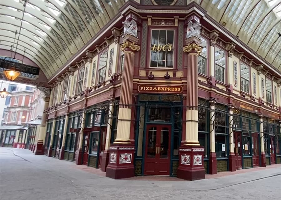 Pizza Express en Leadenhall Market