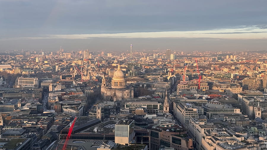 Las vistas de Londres desde el Sky Garden