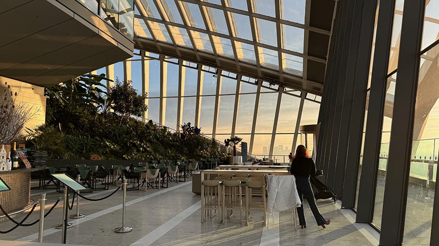 Sky Garden el mirador gratis más famoso de Londres