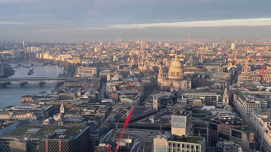 Vistas de Londres desde el Loockout