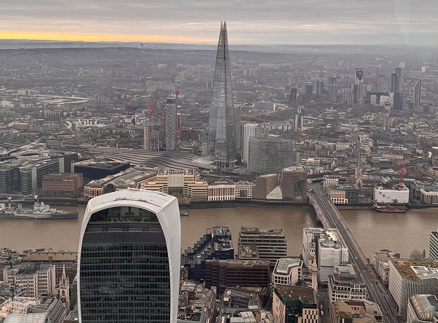Vistas de otros rascacielos desde el Horizon 22