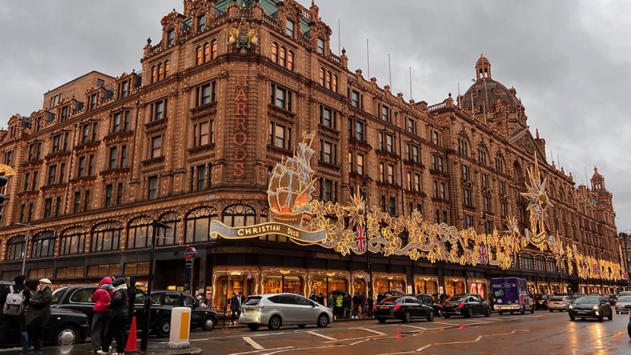 Alumbrado navideño de Harrods