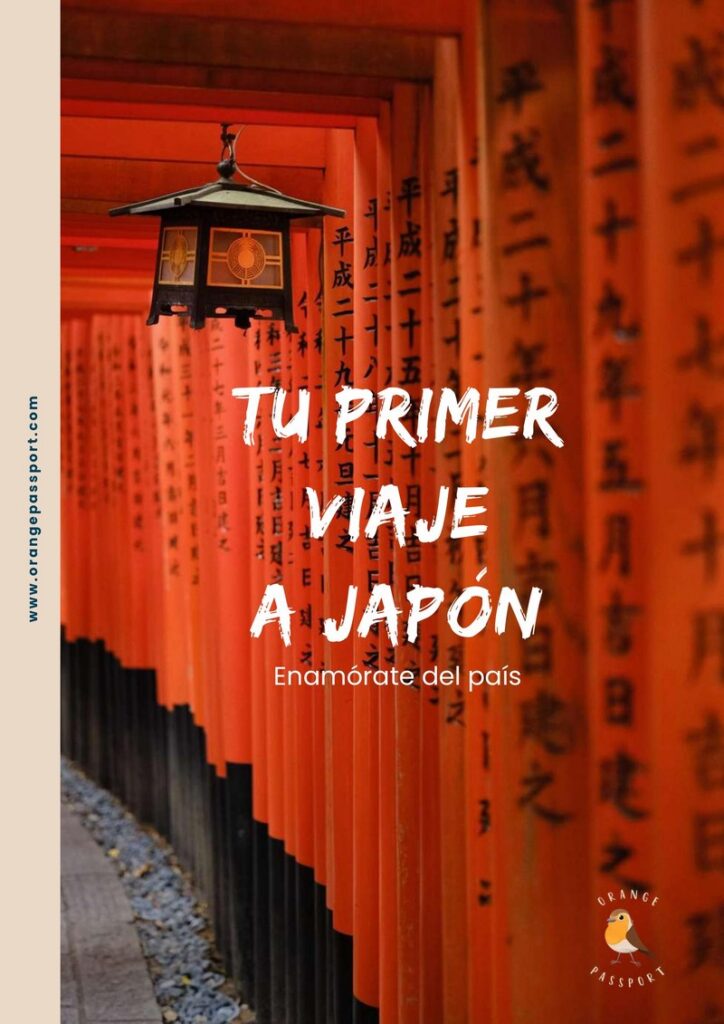 Portada de la guía Tu primer viaje a Japón en PDF de Orangepassport
